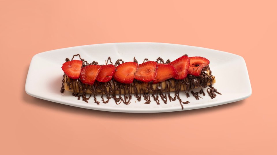 Crepe Roll With Strawberry — Crepes